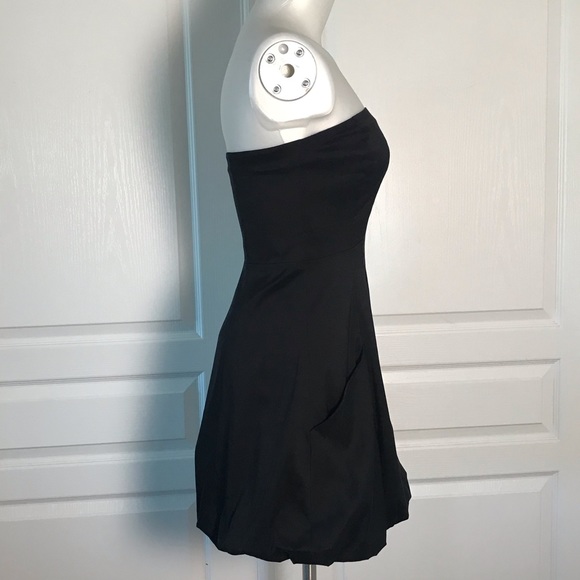 ARMANI EXCHANGE BLACK STRAPLESS DRESS - Picture 3 of 6